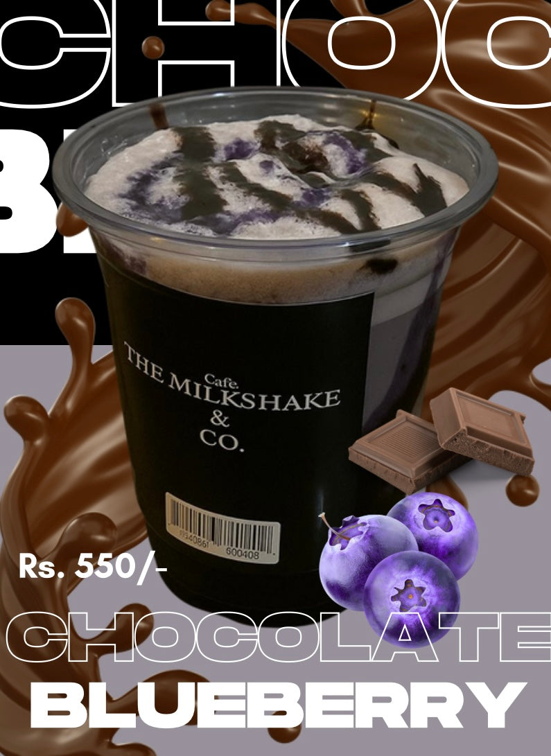 Chocolate Blueberry Milkshake - BEST SELLER!